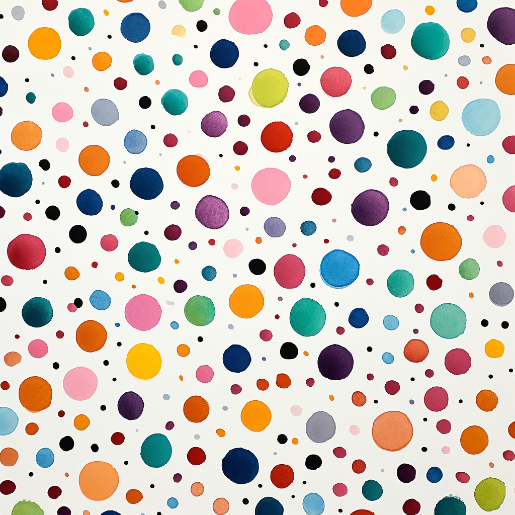 Colorful dots design pattern art