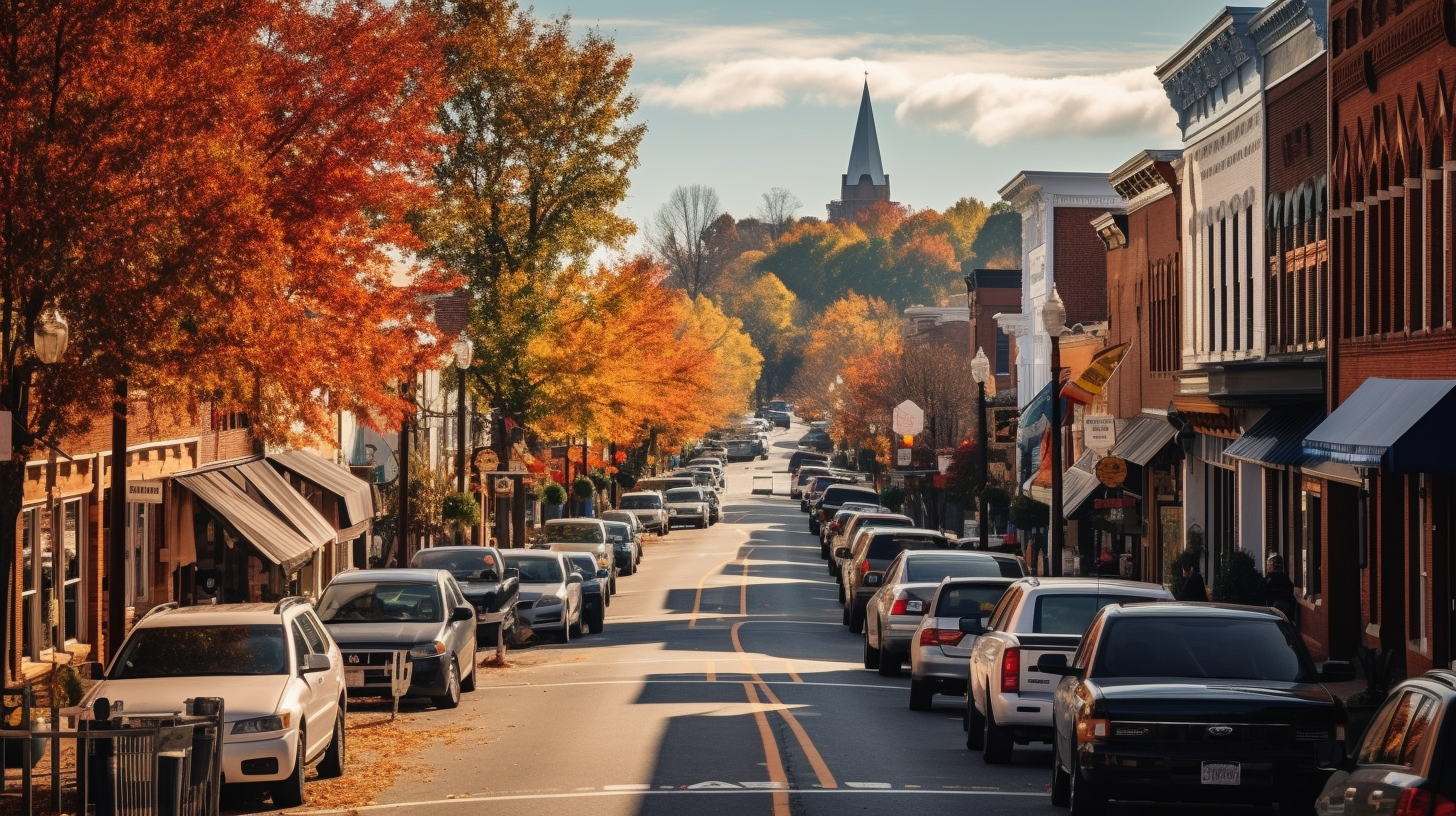 Thanksgiving festivities in downtown North Carolina