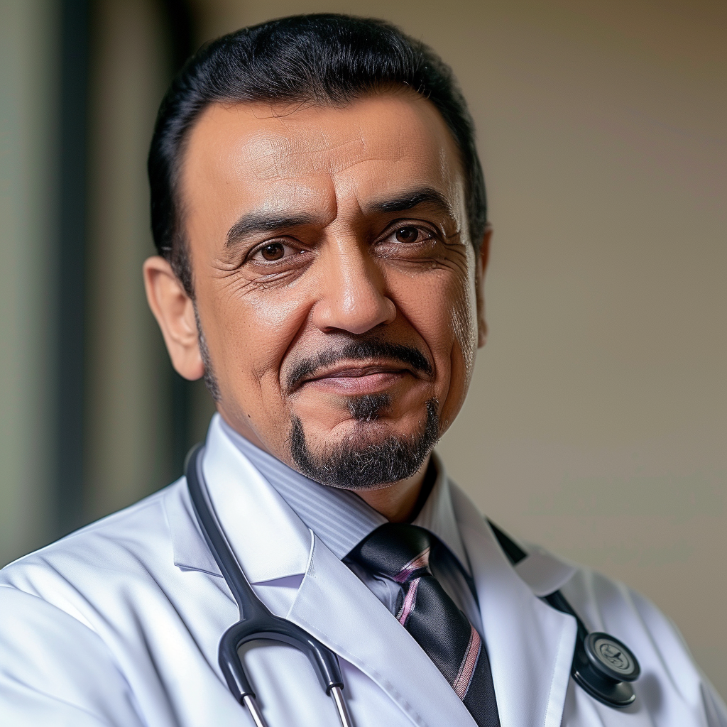 Close-up portrait of Dr. Nader Hebela