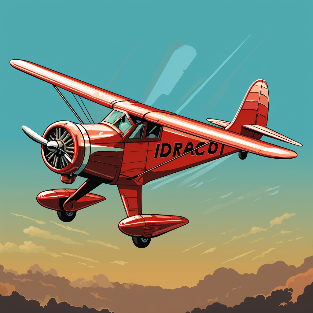 Draco Airplane Logo Vector Illustration