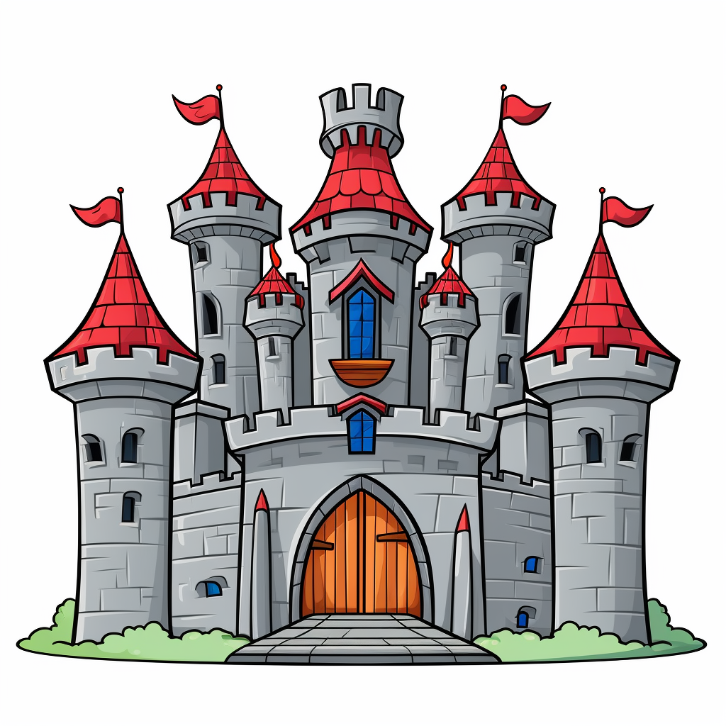 Dracula's Castle Coloring Page