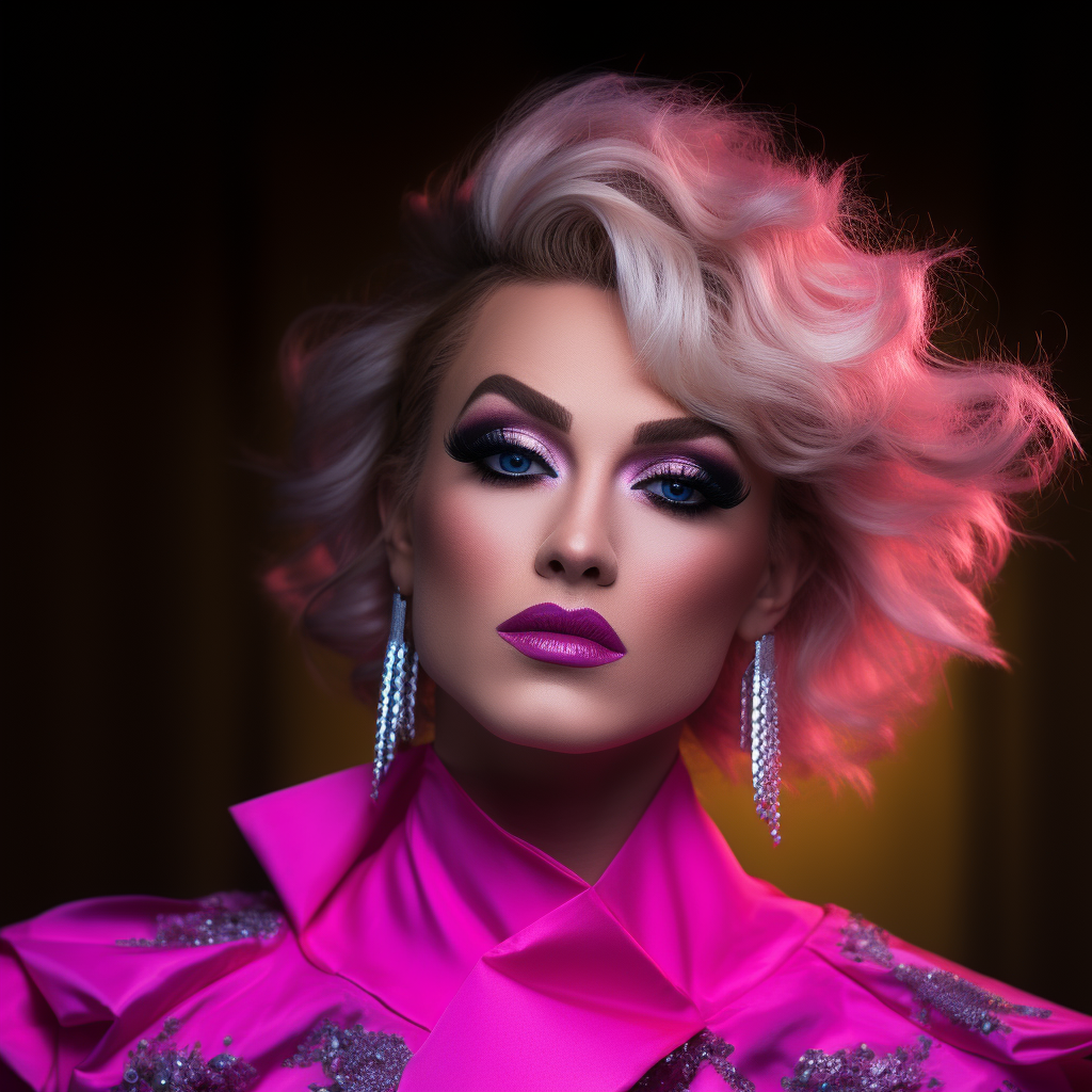 Stunning Drag Queen Headshot Artistic Image