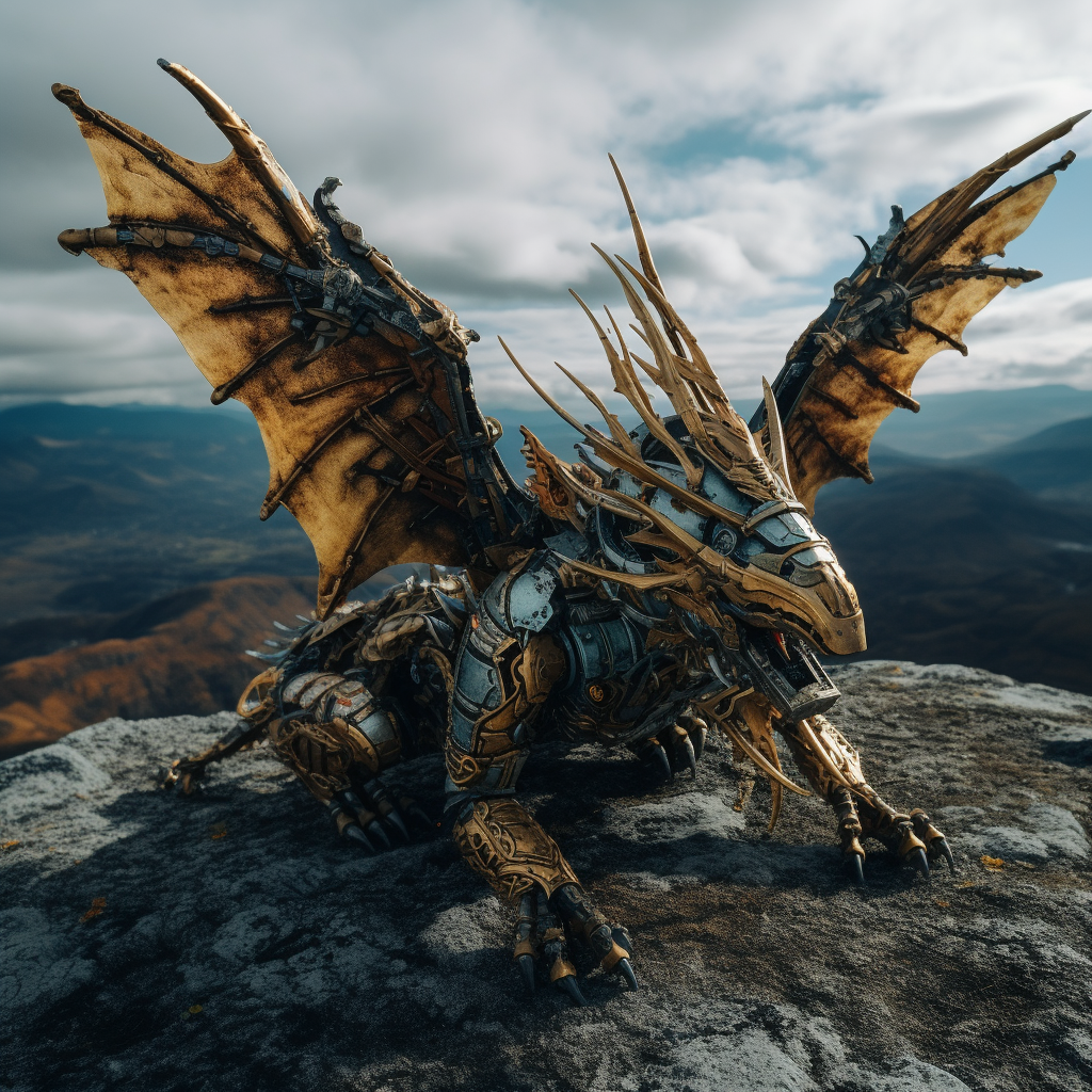 Dragon seen by drone