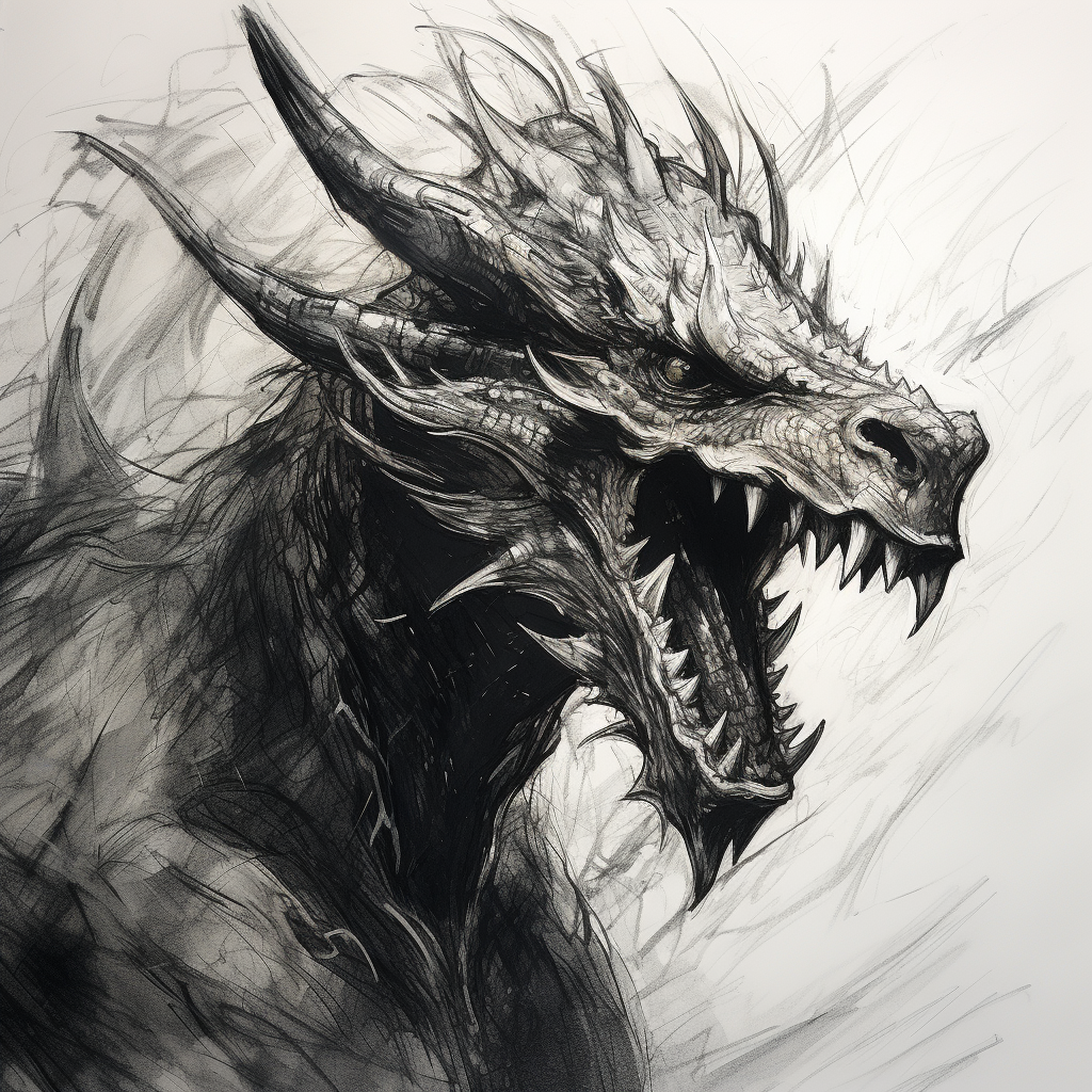 Dragon from Game of Thrones Artwork