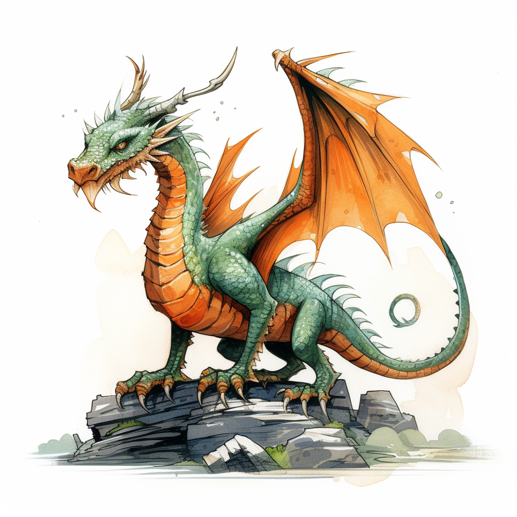 Dragon illustration by Gene Luen Yang