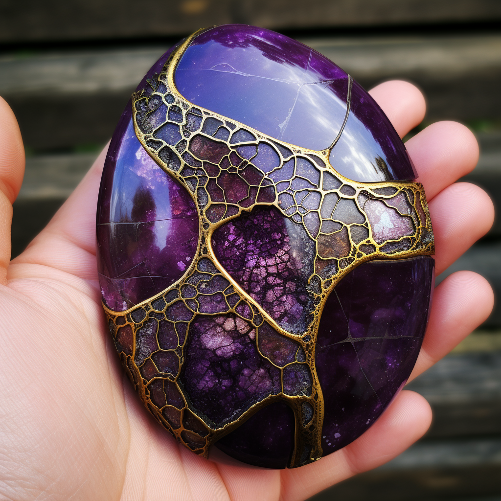 Stunning dragon scale amethyst in all its glory