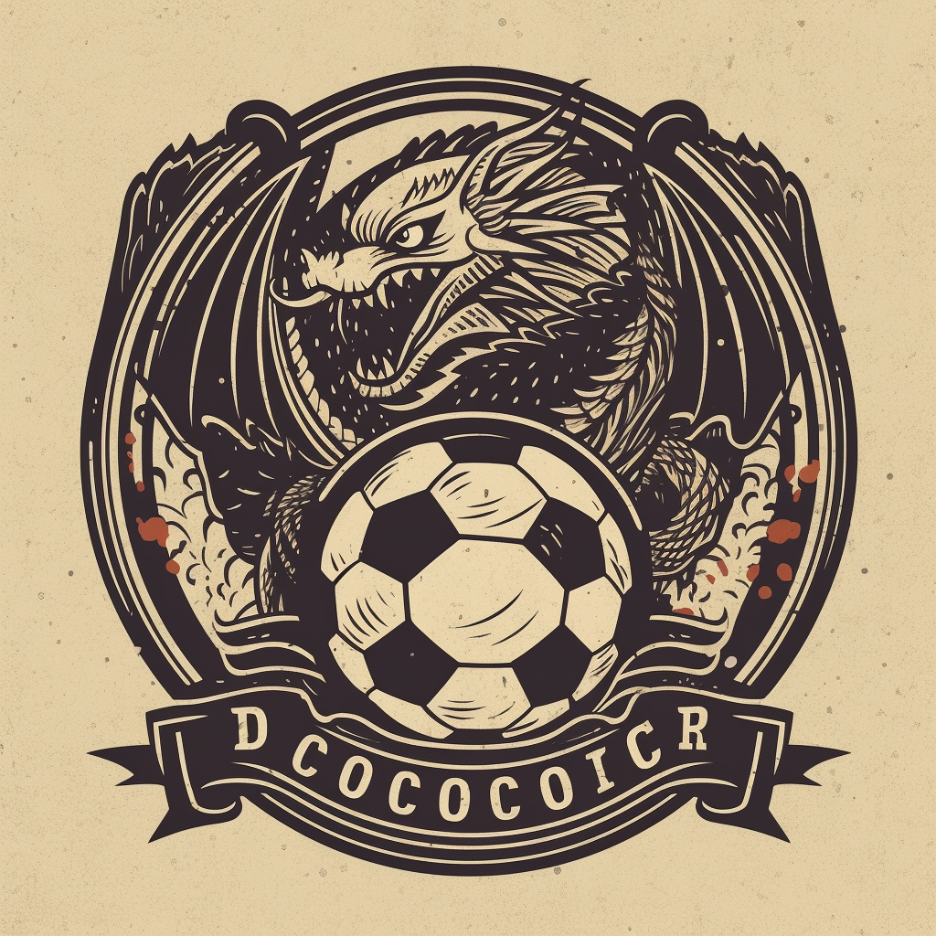 Dragon soccer logo SVG cut file