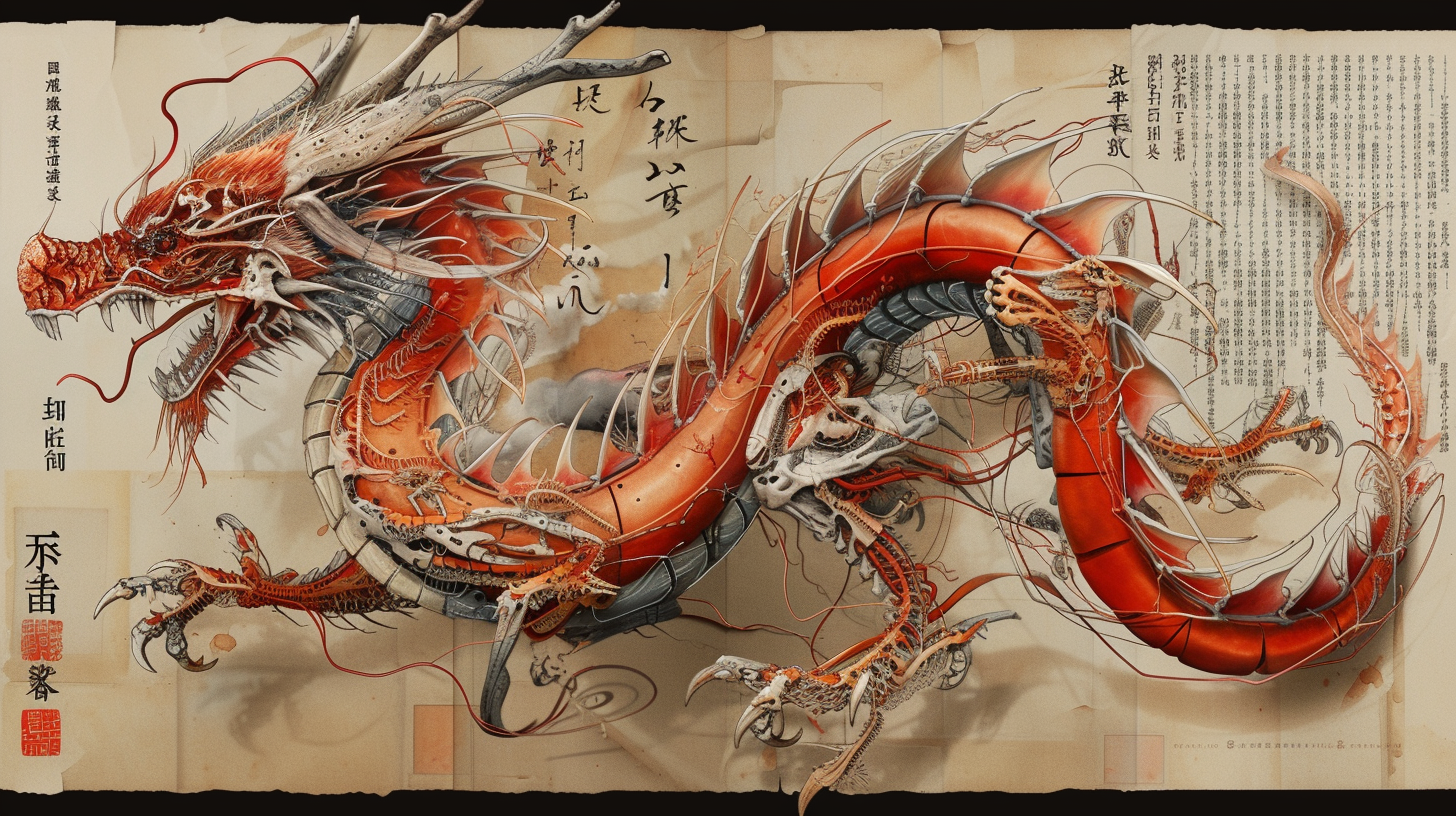 Chinese Dragon Anatomy Complex Creature