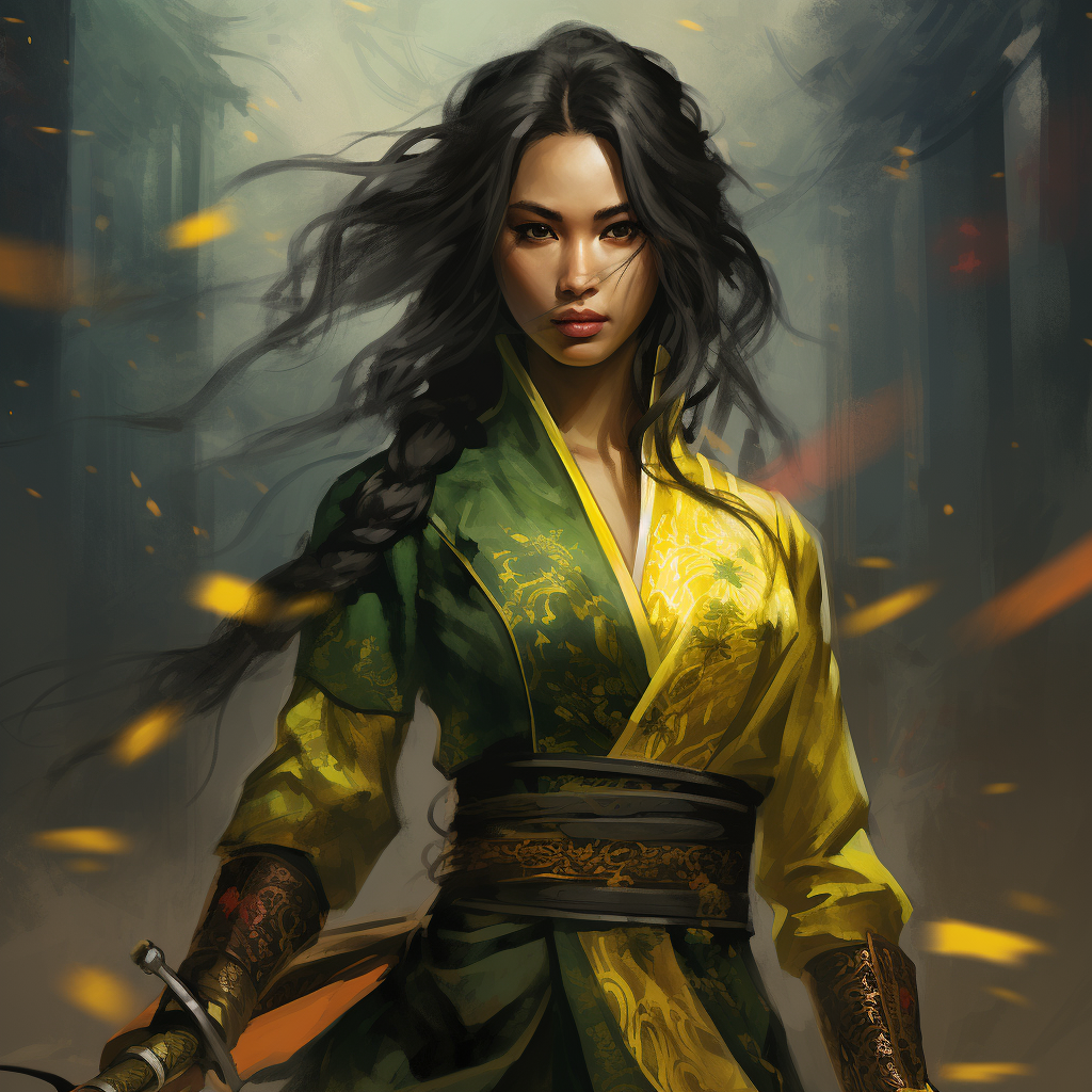 17-year-old female samurai shugenja from Dragon Clan