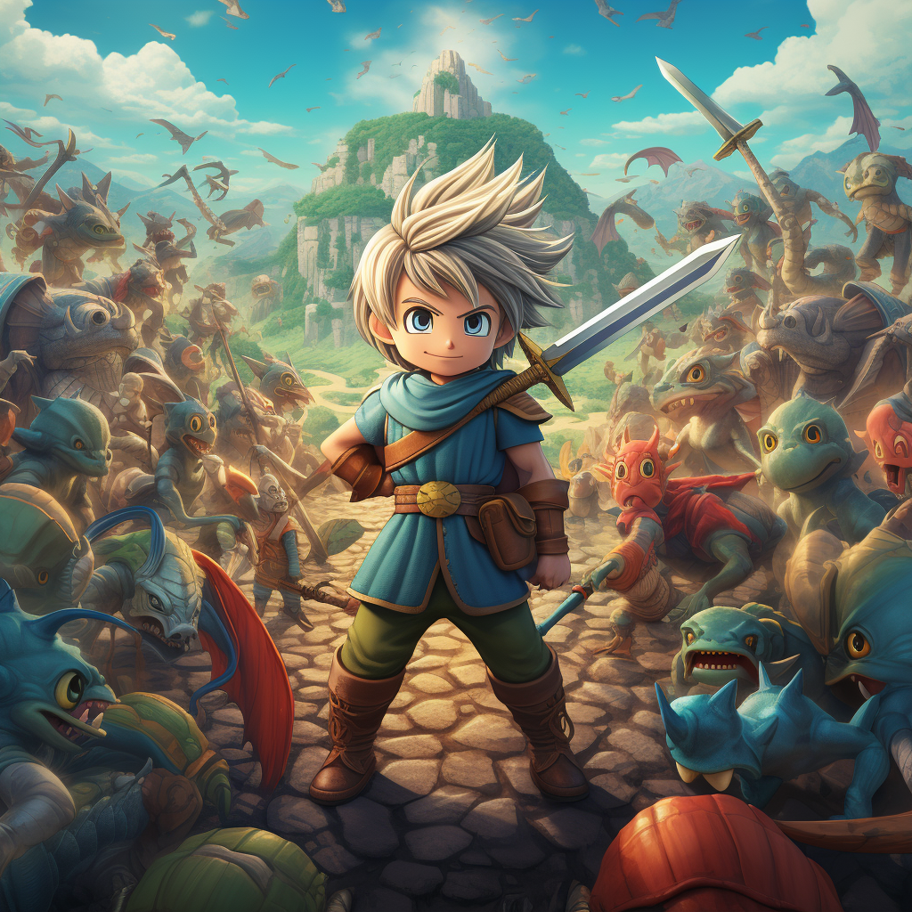 Dragon Quest-inspired artwork