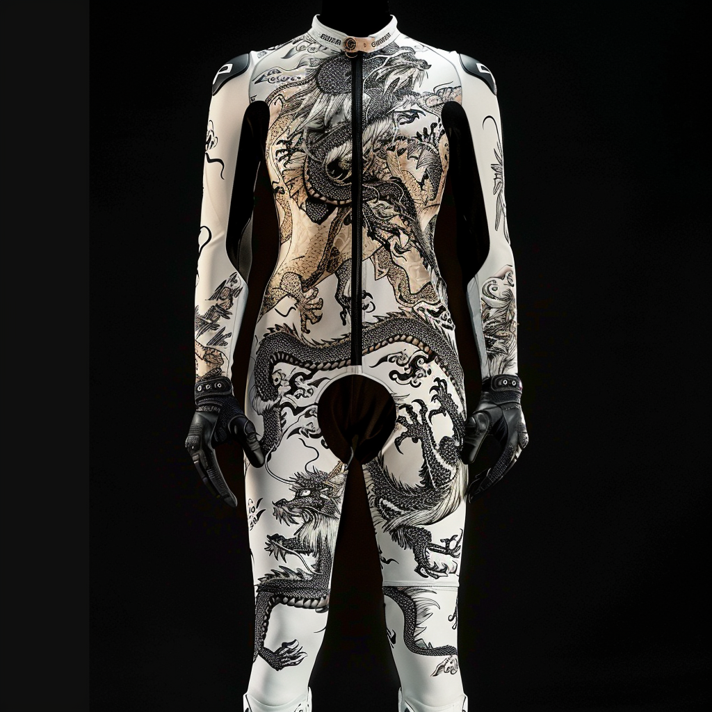 Dragon Pattern Riding Suit