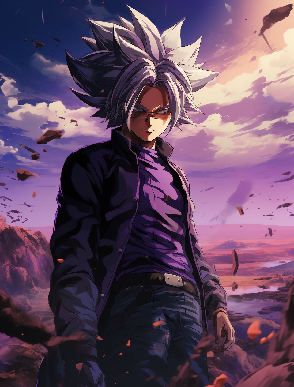 Dragonball Trunks Purple Haze Anime Series