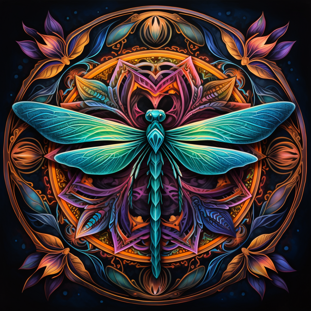 Dragonfly Mandala Artwork