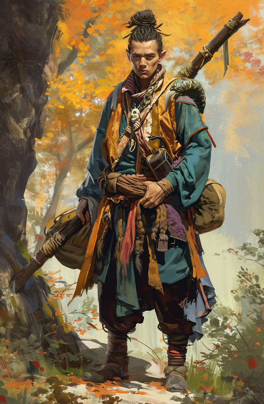 Dragonlance Kender in Autumn Forest