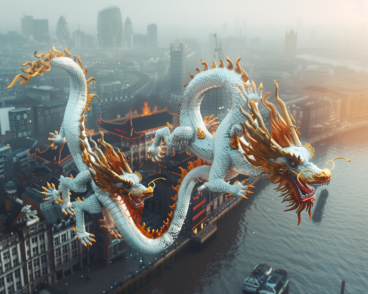 dragons invade London Chinese New Year