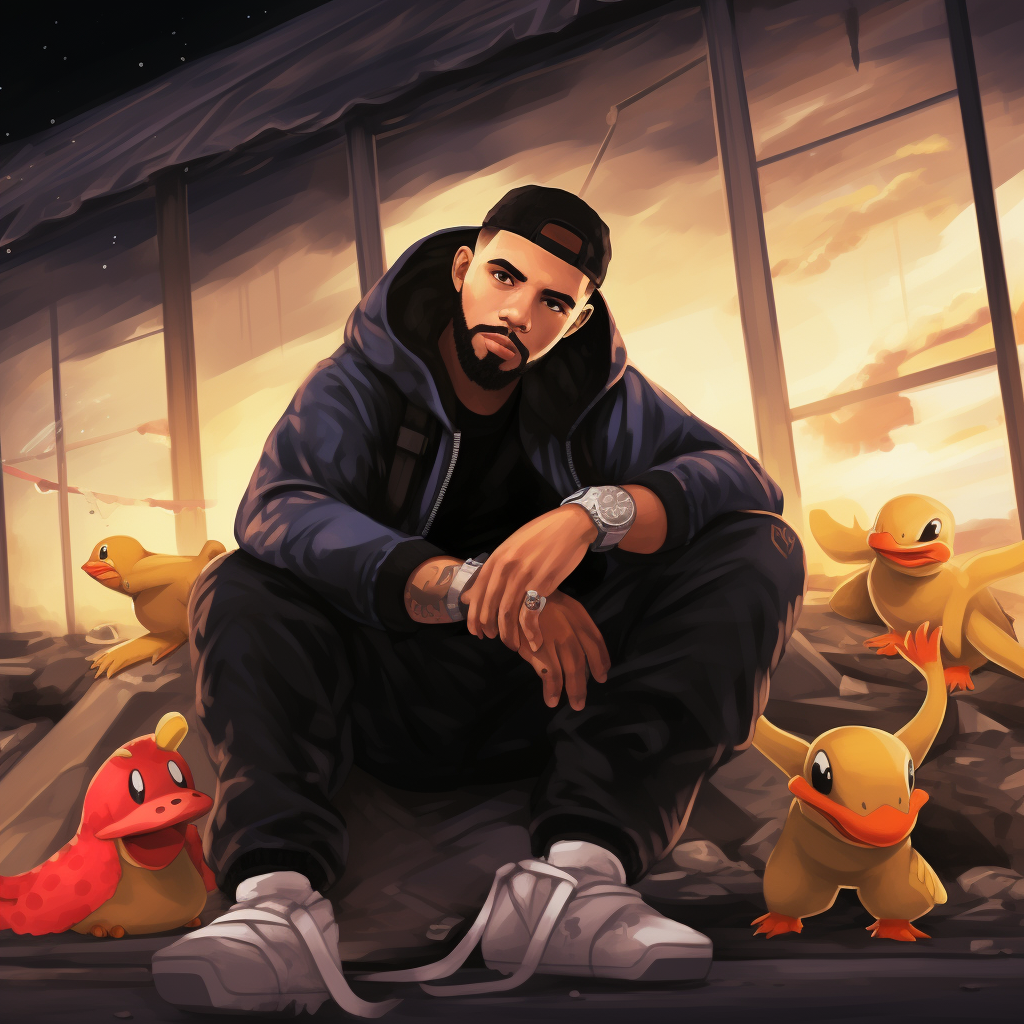 Drake as a Pokémon Trainer