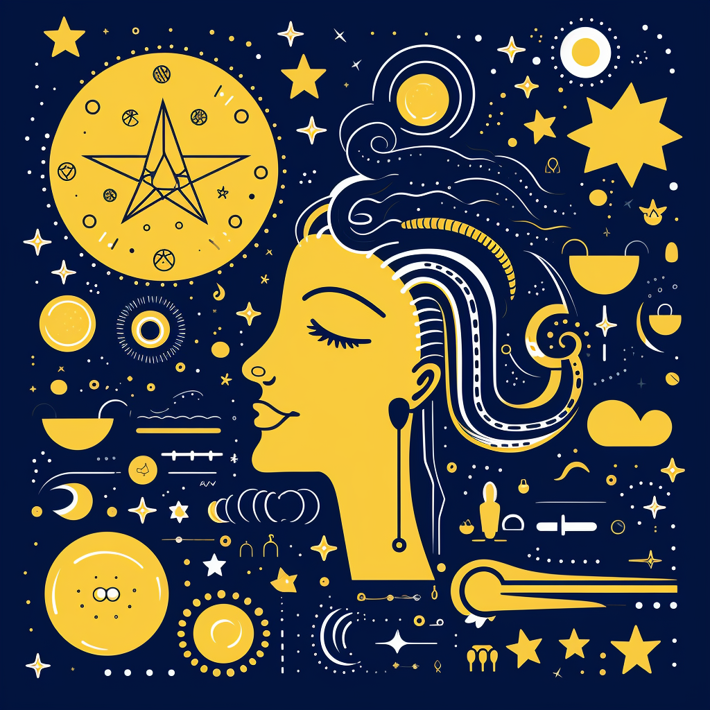 Dream Illustration Yellow Indigo Argus