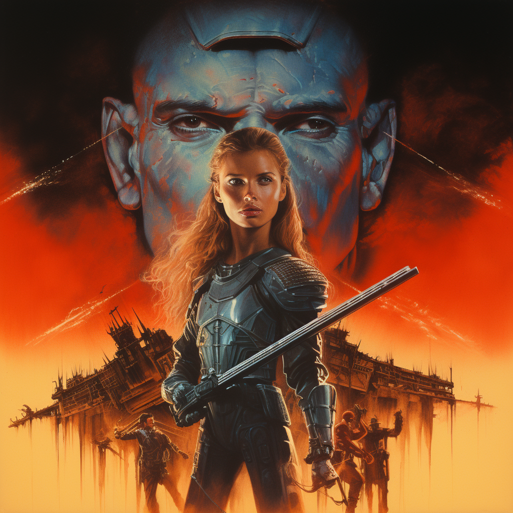 Struzan Style Movie Poster Baron Ironblood SAS Soldier Claymore Sword