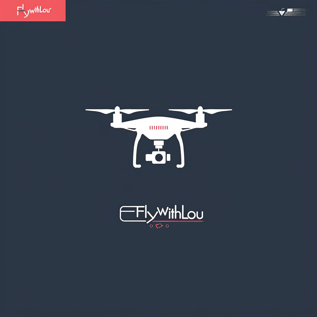 Creative drone brand logo for photography brand