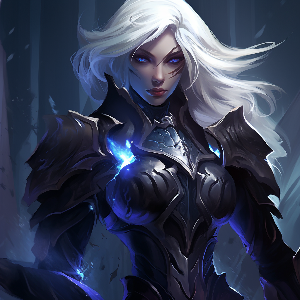 Drow Paladin League of Legends Artstyle