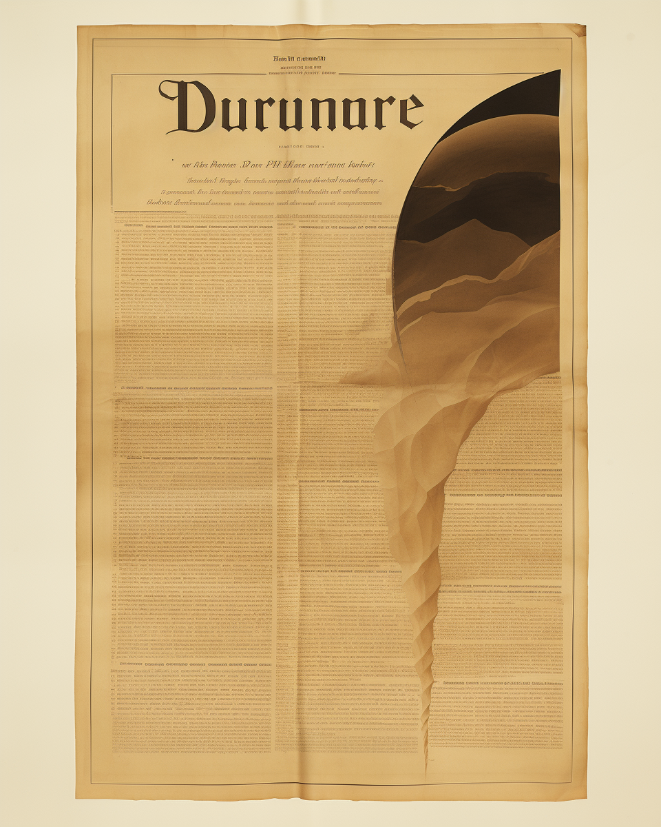 Vintage Dune Movie Page Paper