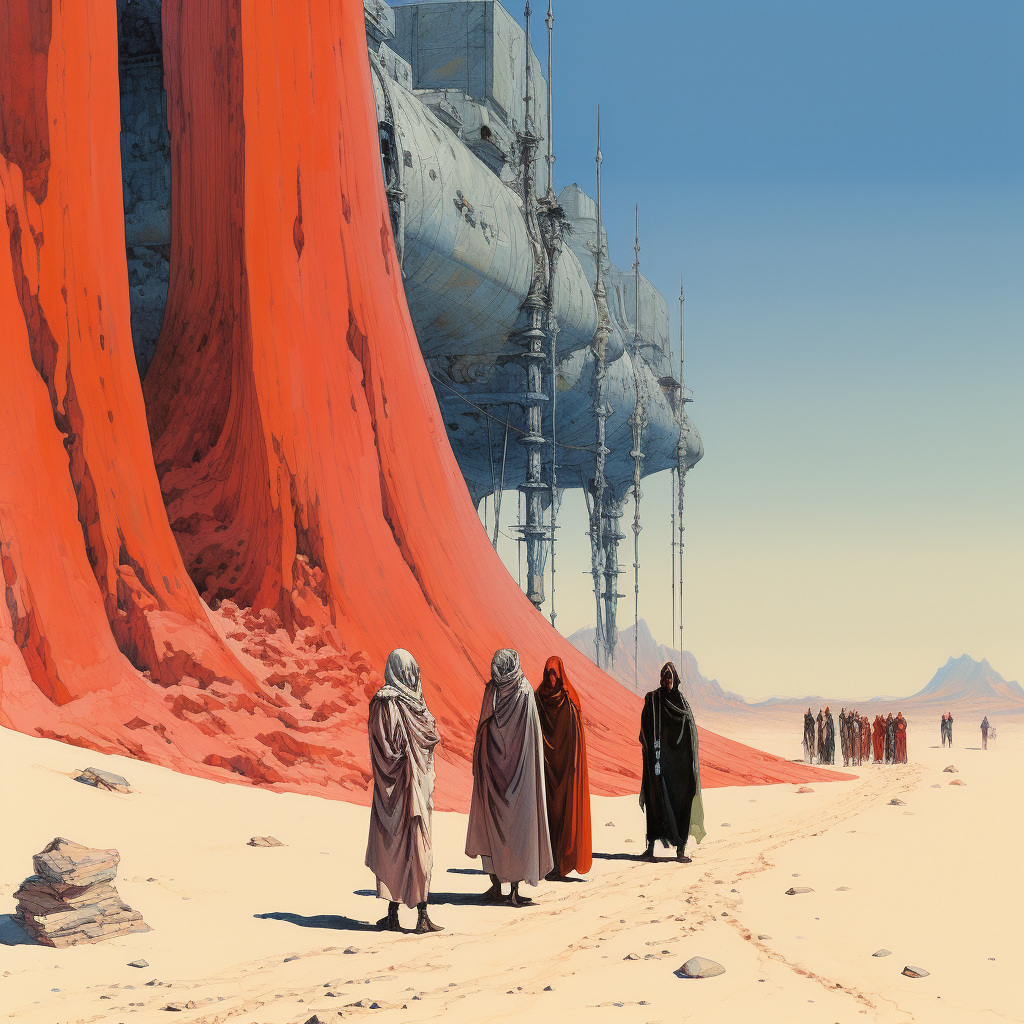 Illustration of Dune by Jean Giraud