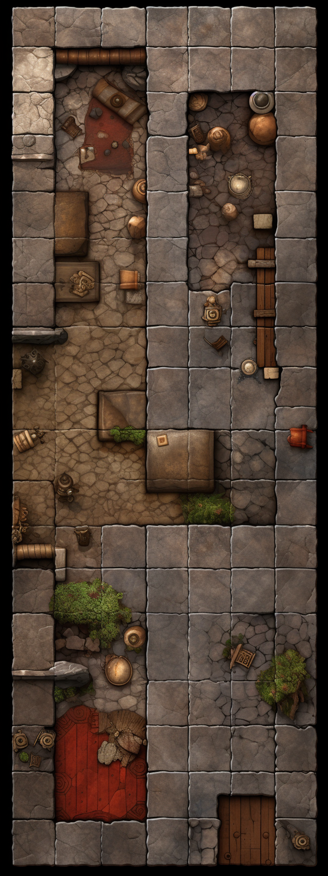 Dungeon floor top-down tile set