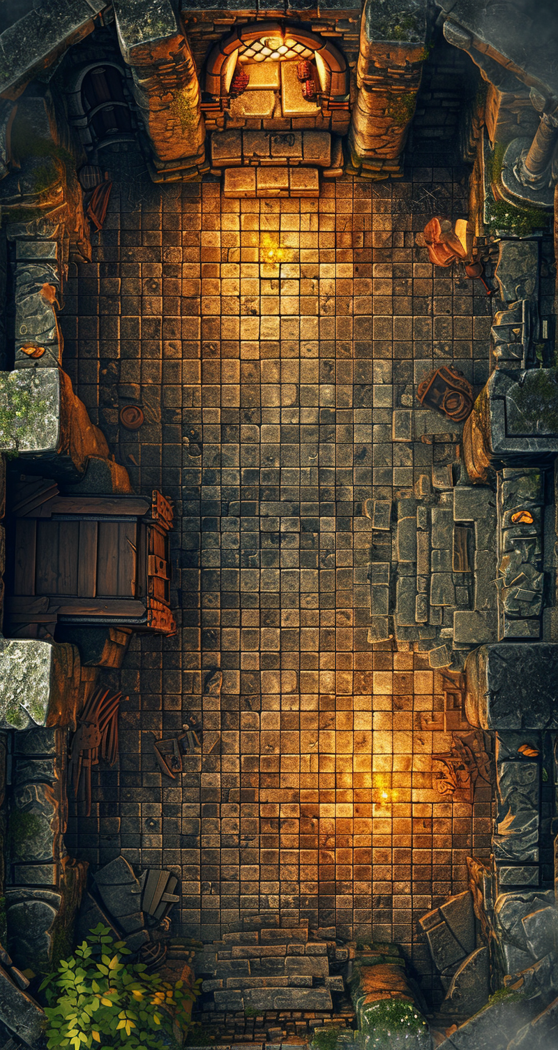 Top Down Dungeon Room Image