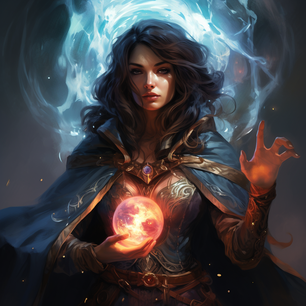 Dungeons and Dragons Mage casting spells