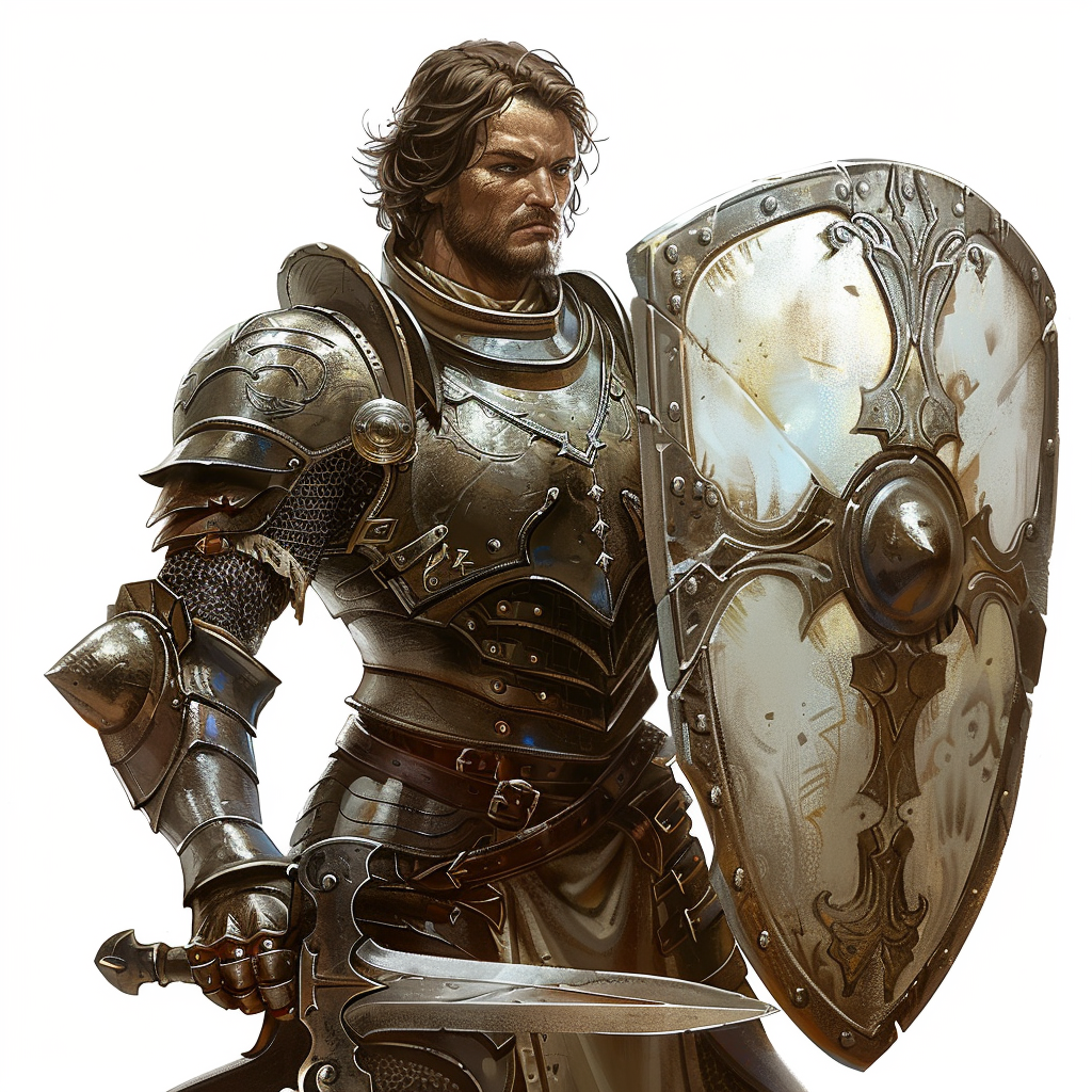 Halfling Paladin in Full Armor