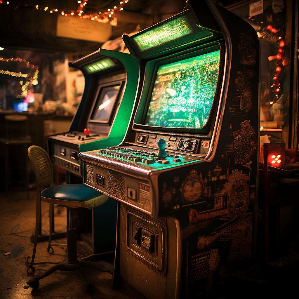 Penny discovers an old dusty arcade game