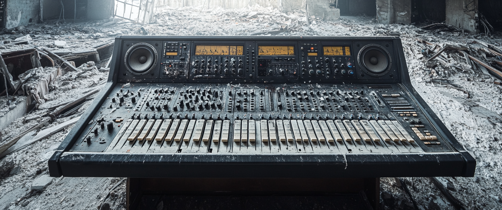 Dusty SSL mixing console image