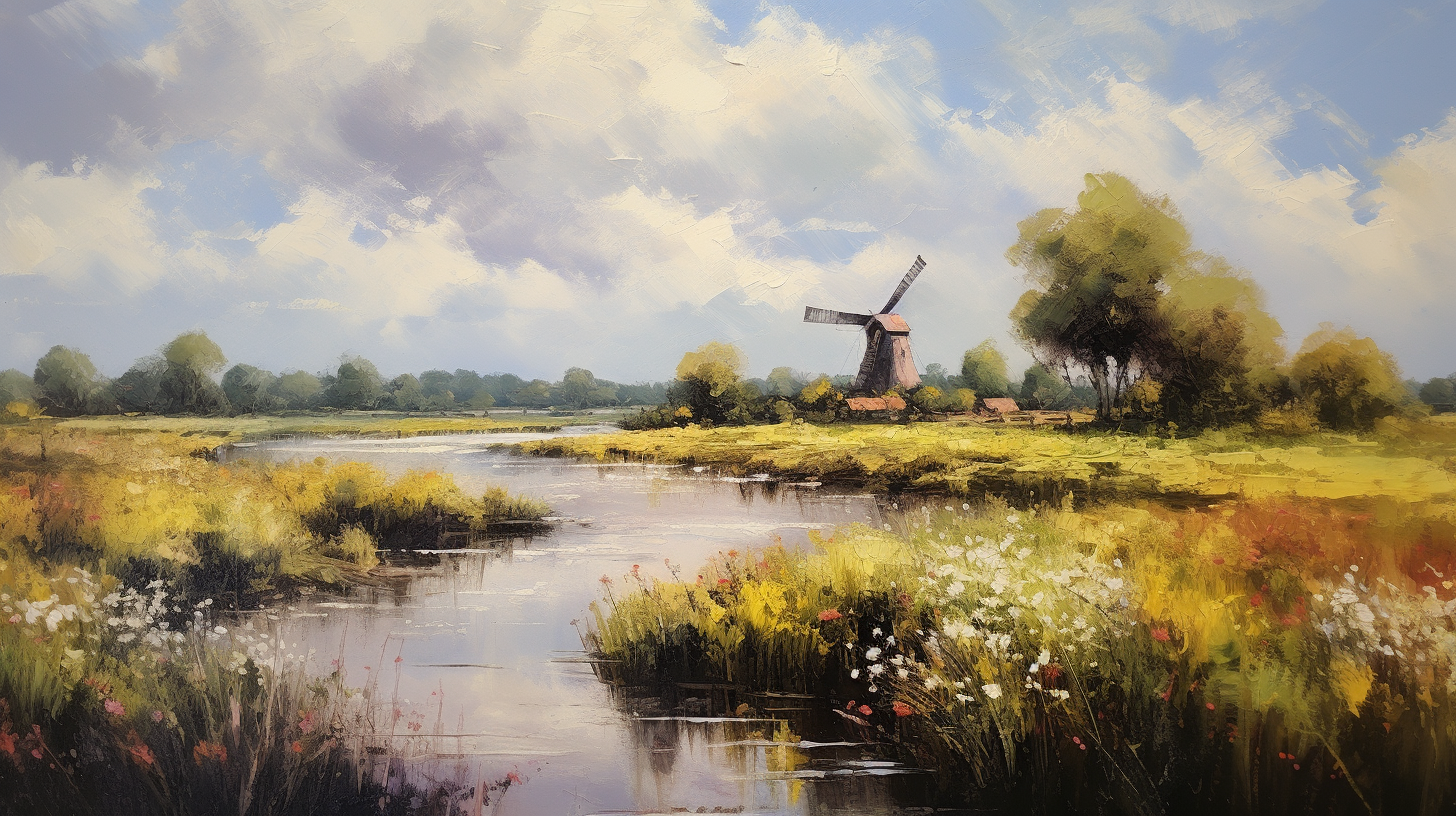 Classic Dutch Landscape Painting