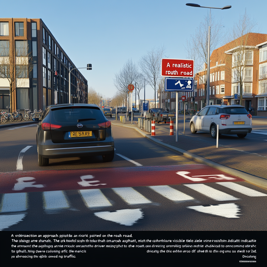 Dutch road intersection priority sign