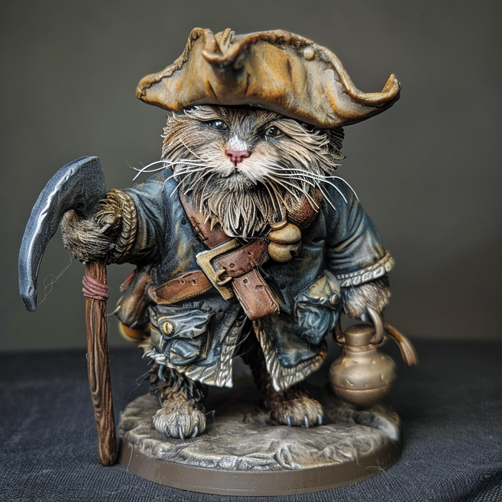 Dwarf cat-folk pirate