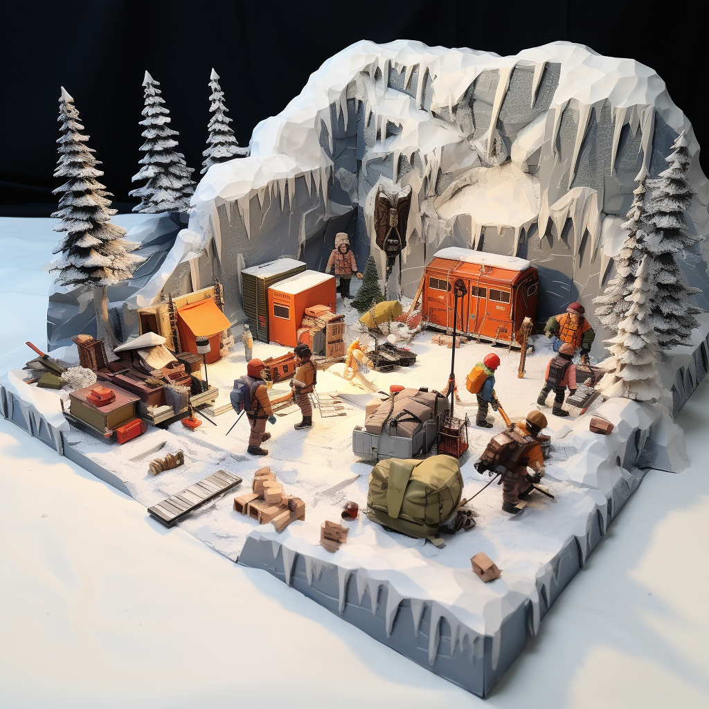 Lego set depicting Dyatlov Pass incident