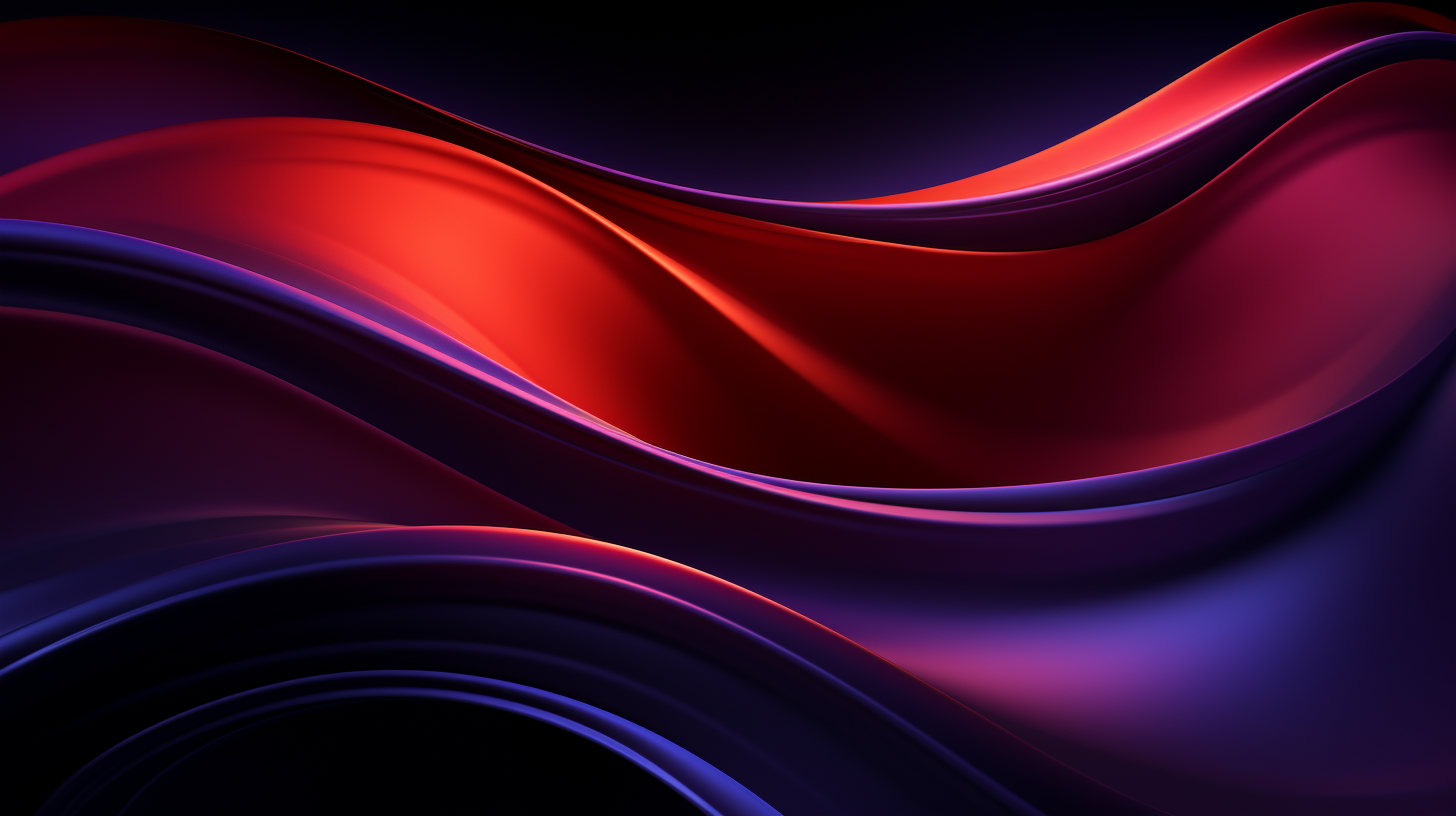 Animated Shapes Wallpaper in Gradient Purple, Red, and Black