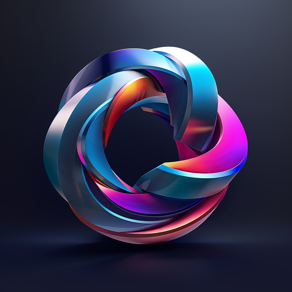 3D dimensional dynamic logo for marketing agency