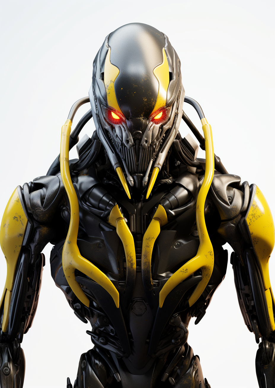 Photorealistic Image of Dynamic Humanoid Robot