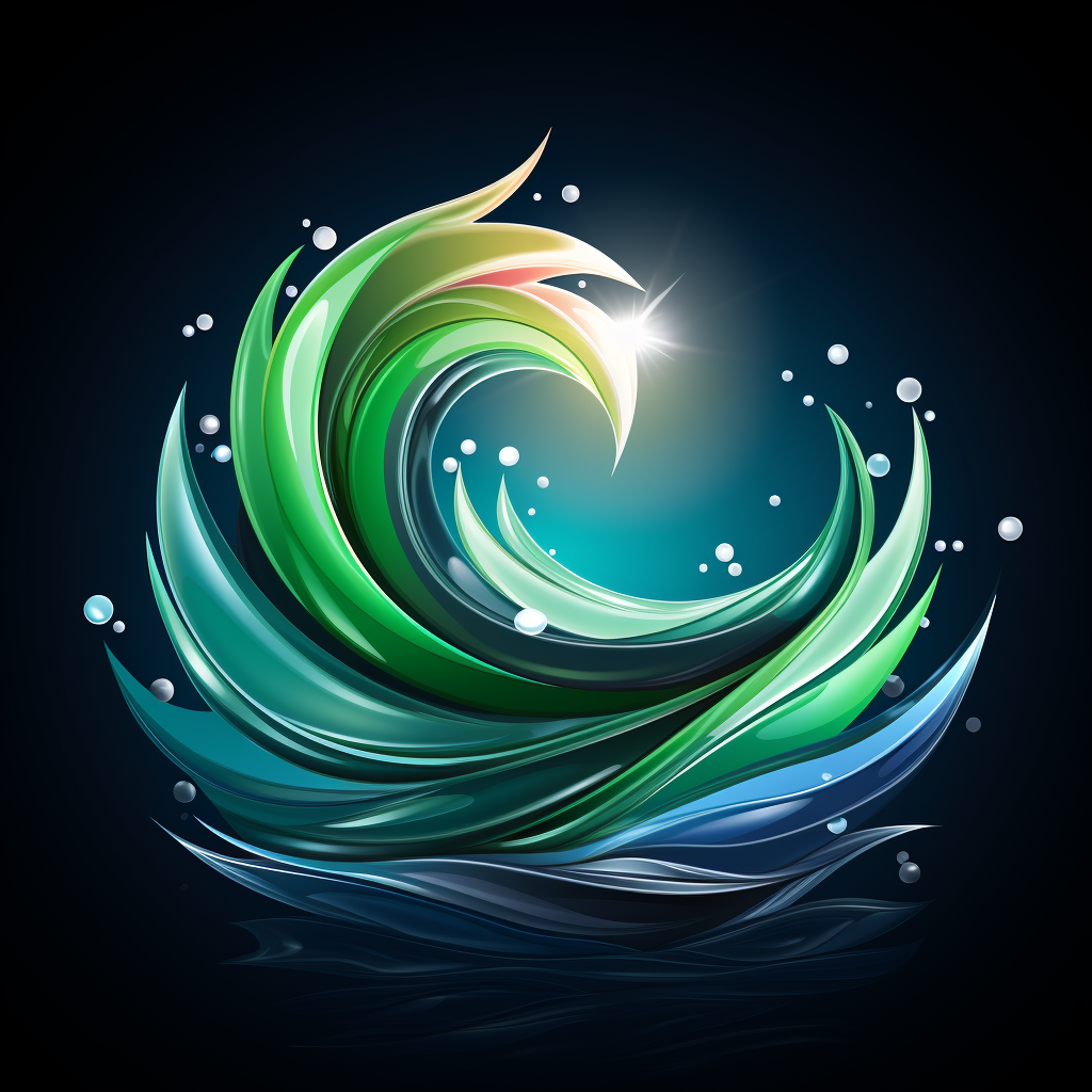 Creative Energy Dynamic Wave Vector Logo