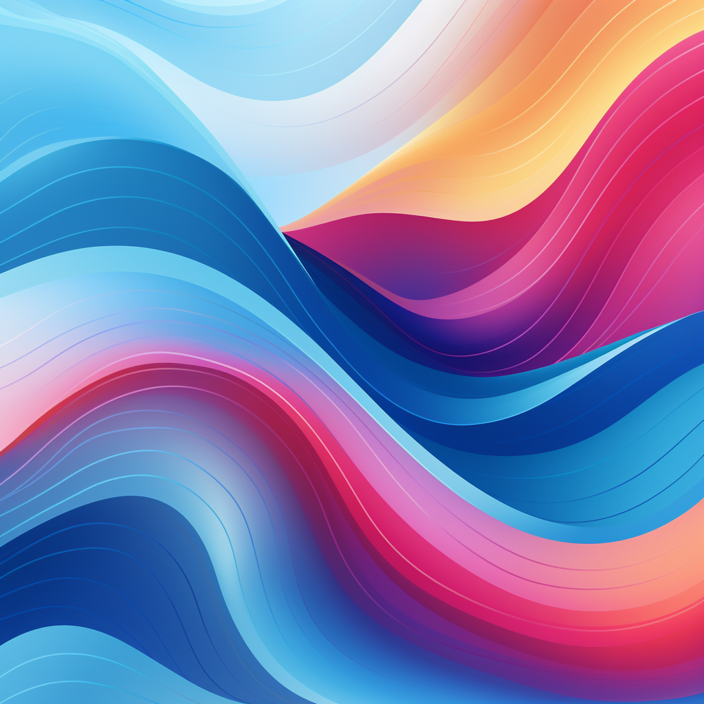 Vibrant abstract waves vector design