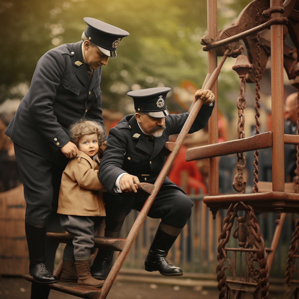 Supervised playground in early 1900s  ?