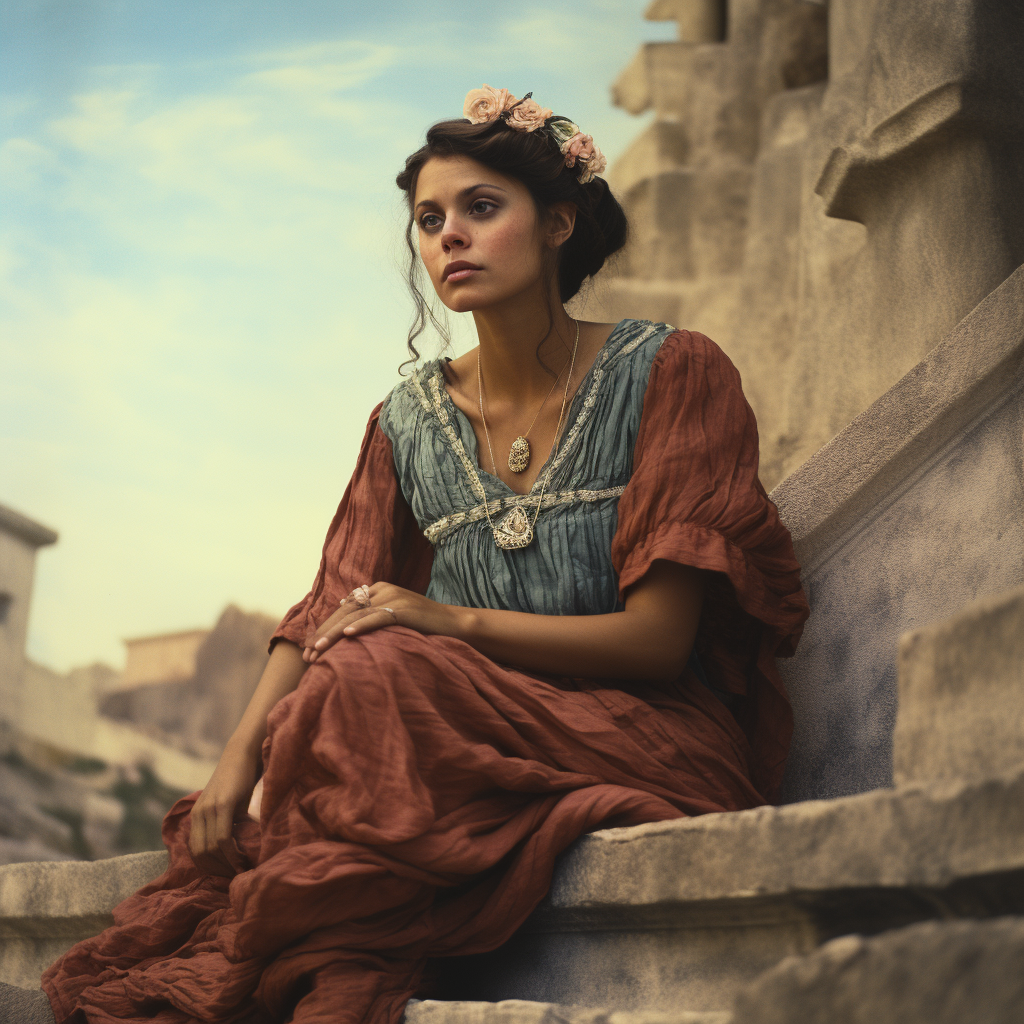 Vintage Color Photography in Ancient Rome