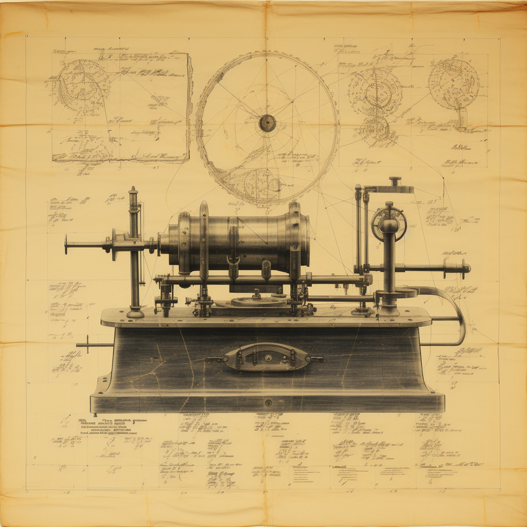 Schematic of an early radio device for contacting the dead