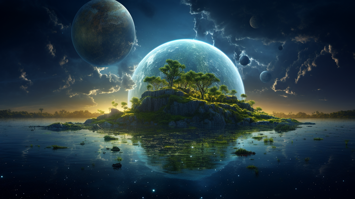 Earth Dreams C4D Render Dramatic Lighting