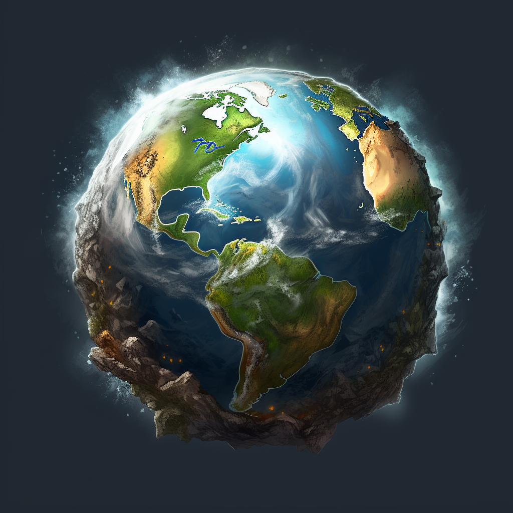 Earth icon representing global connection