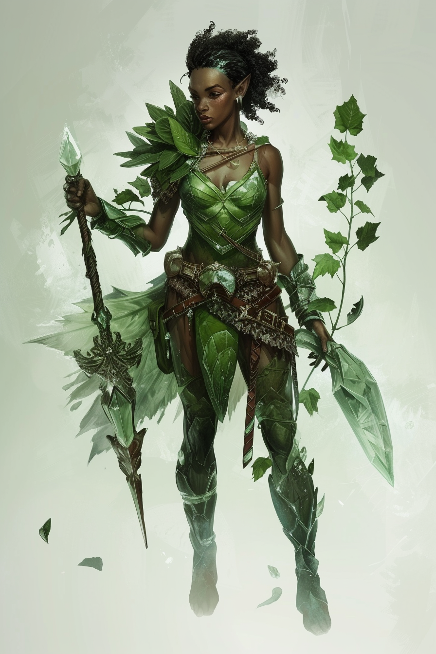 Earth Jenasi DND Jade Stone Crystall Hairs