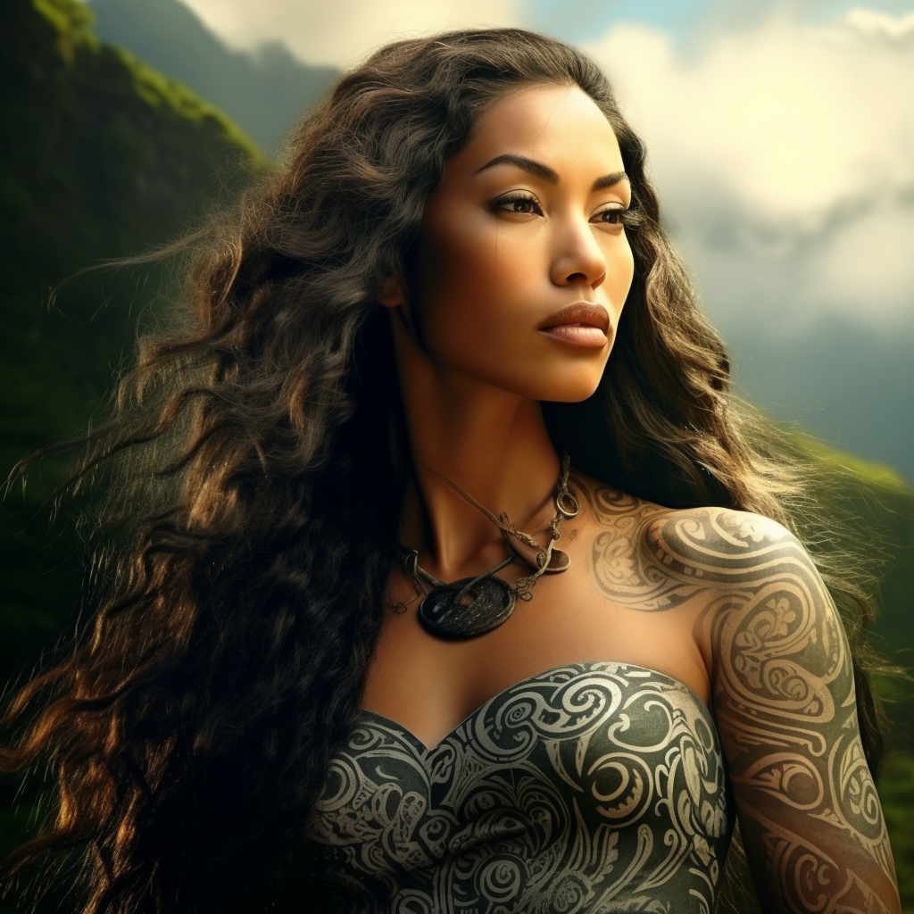 Gorgeous portrayal of Papatuanuku, the Earth Mother