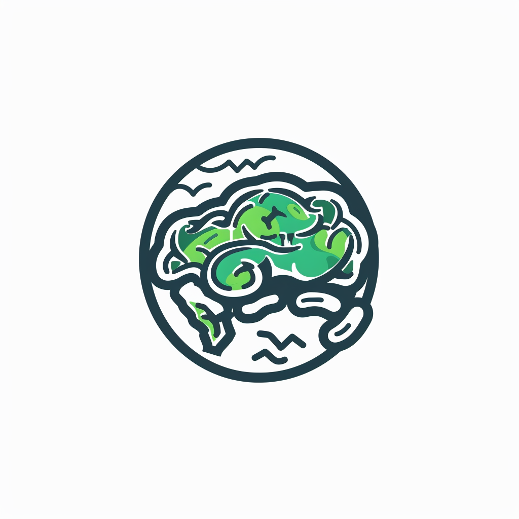 Earth Travel Brain Logo Design