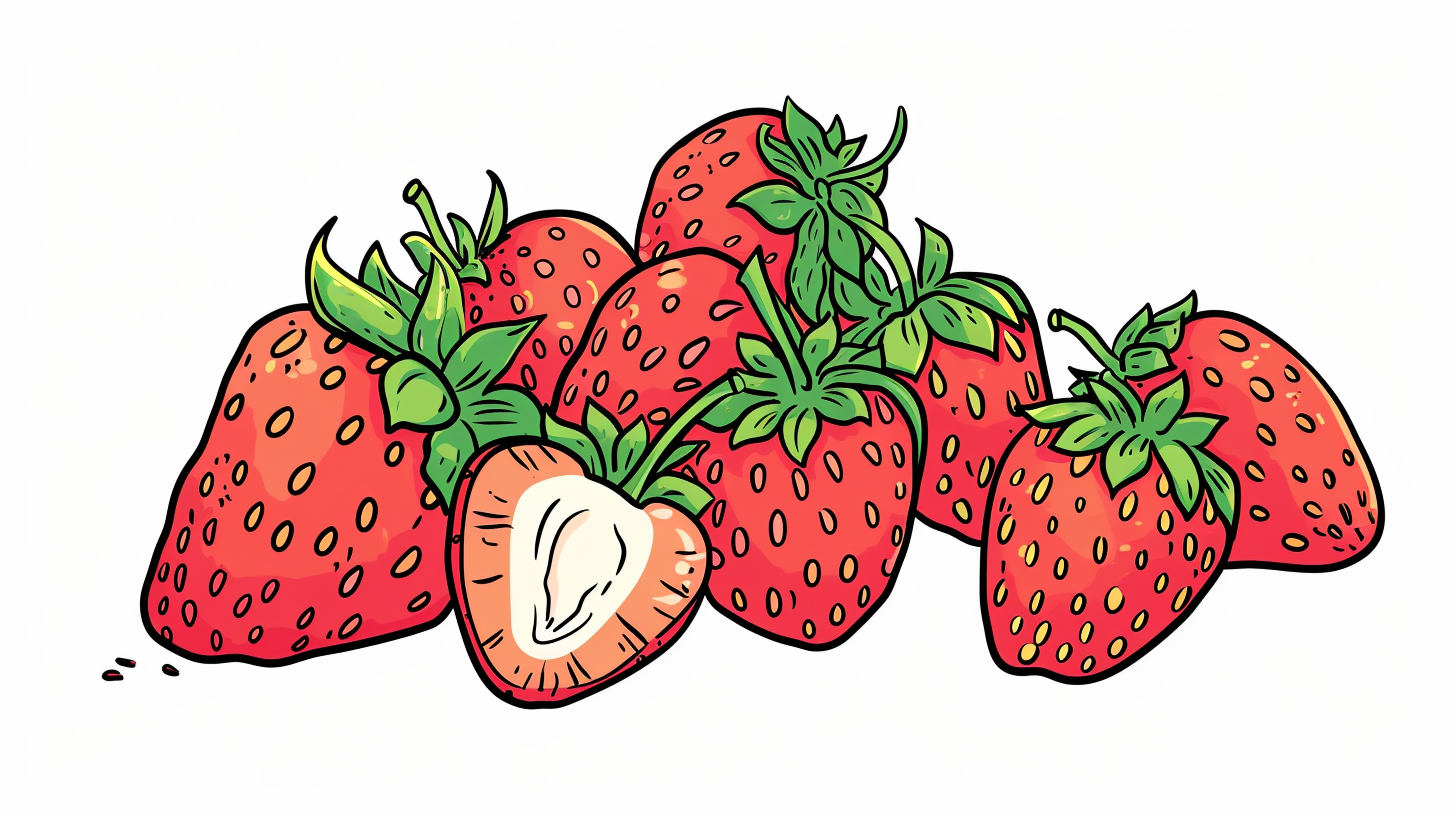 Coloring Space with Strawberry Theme